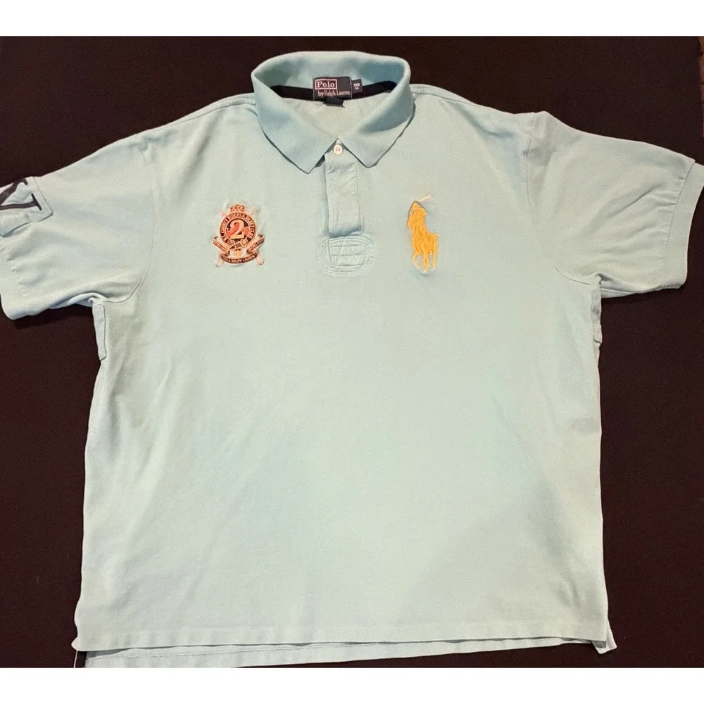 Polo Ralph Lauren County Riders & Jockey Club Big Pony Polo Shirt Size Small 3XB